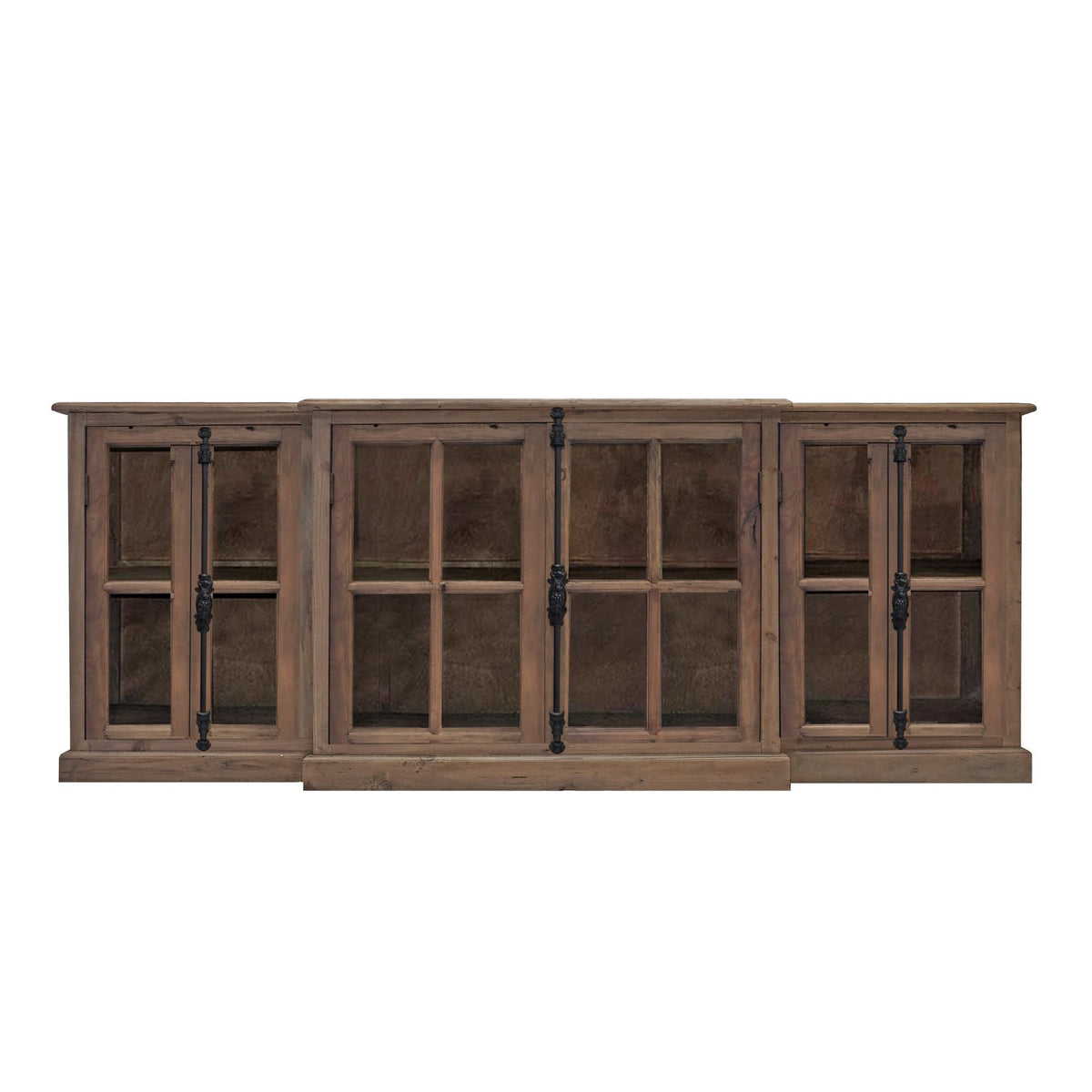 French Casement Media Cosole Cabinet in Natural 79” – URBAN HOME